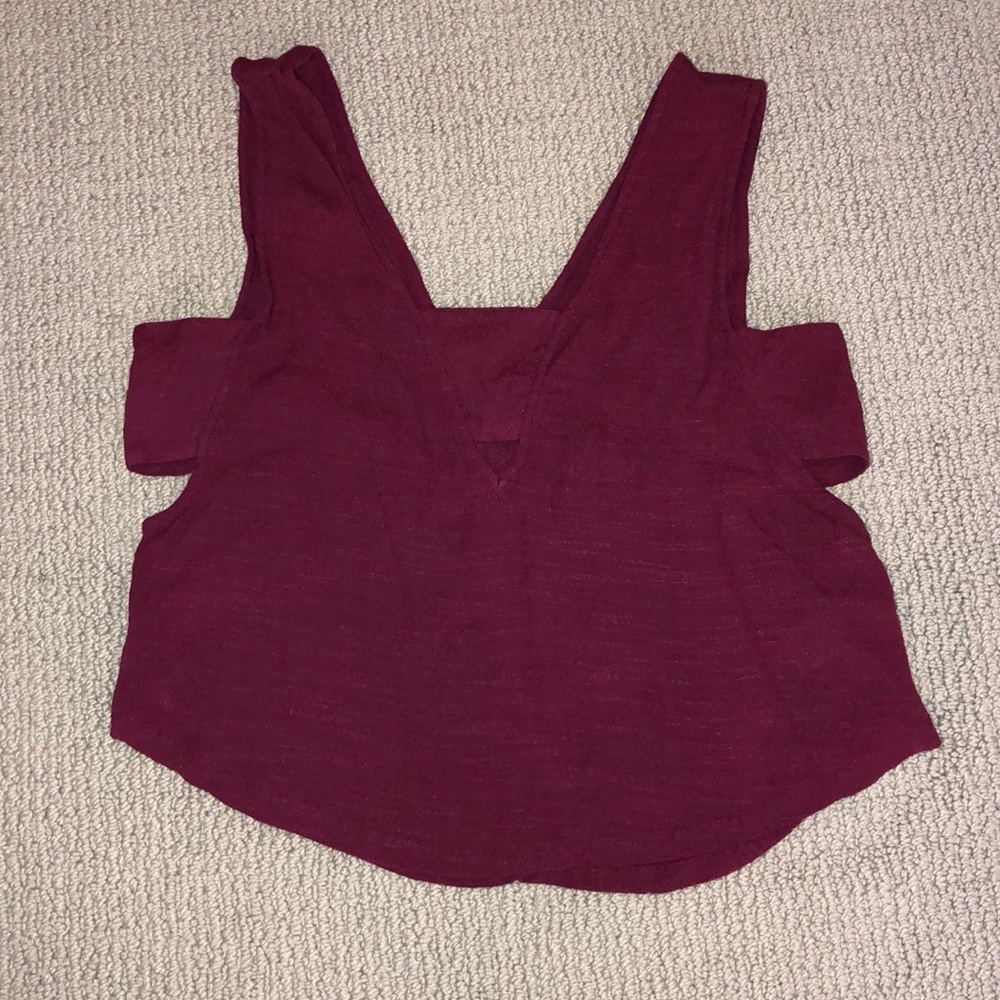 Maroon Free People tank top